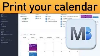 How to print your calendar
