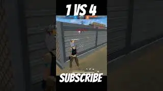 1 vs 4 !! clutch me know if you are free fire shot 