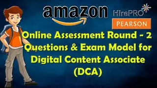 Amazon Online Assessment Round - 2 Questions & Exam Model for DCA Job Position | Work From Home 🤩🤗