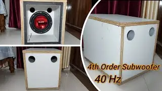 4th Order SubWoofer Box | Home Made SubWoofer - 40Hz Frequency | DIY Community