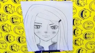 how to draw a anime drawing|Easy anime drawing |girl easy step by step |Drawing for beginners anime