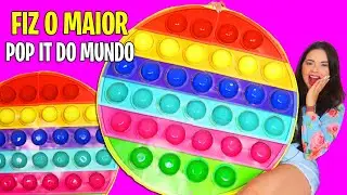 FIZ O MAIOR POP IT CASEIRO DO MUNDO - COMO FAZER POP IT GIGANTE CASEIRO PASSO A PASSO COMPLETO !