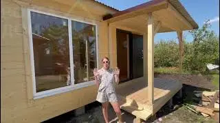 Отзыв от наших клиентов. Каркасный дачный дом 6х5м + терраса 3х1,5м