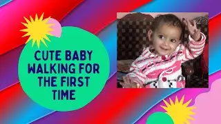 Cute Baby Walking For The First Time | Pakistani Cute Little Baby Girl Walk at Home