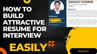 How To Build The Ultimate Professional Resume | Freshers | Experience