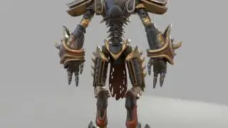 3D model of demon warrior