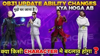 FREE FIRE CHARACTER ABILITY CHANGE OB31 UPDATE | CHRONO ABILITY CHANGE | ACTIVATION CODE FREE FIRE