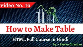 How to Create Table in HTML || How to use Table Tag in HTML