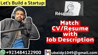 Match CV/Resume to Job Description using Gen AI with NEXTjs | Lets Build a Startup: UBprogrammer.com