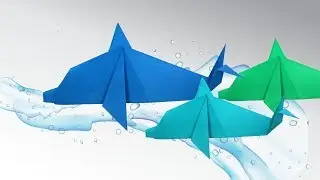 How To Make an Origami Dolphin - Easy Origami Dolphin Tutorial - DIY Step By Step Dolphin Origami