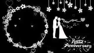 Marriage anniversary song status || anniversary template black screen || Anniversary template