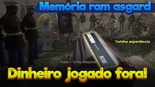 MINHA MEMÓRIA RAM ASGARD M0RR3U :(   |  minha experiência