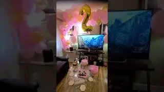 Como decorar un cumpleaños de 2 años .... y yo lo hice Para mi princesa sin gastar mucho $$$$