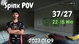 ENCE Spinx POV (37/27) Mirage - FACEIT CS:GO POV & HIGHLIGHTS | 2023.01.09