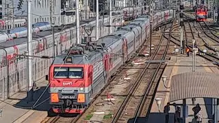 ЭП1М-541 с поездом №233 Новороссийск — Москва прибывает на ст. Ростов-Главный