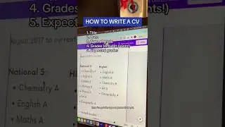 How to write a full CV part 2 The education section 