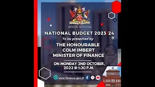 Presentation Of The National Budget 2023/2024 - Monday October 2nd 2023