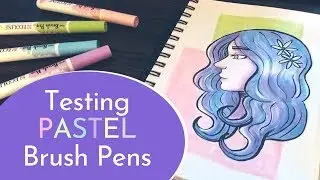 Testing Ecoline Pastel Brush Pens