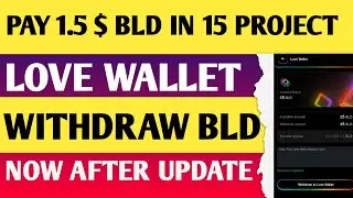 15 PROJECT 1.5 DOLLAR BLD TRANSECTION KAISE KRE || BLOVE DAPP ||  PAY 1.5 DOLLAR BLD FEE !!