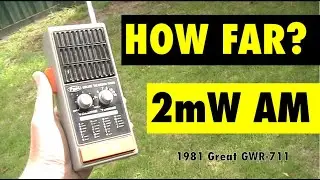 How far will this 2mW 27 MHz walkie talkie go?