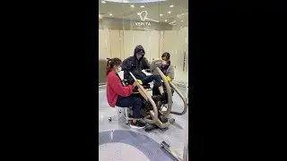 Spinal cord injury rehab on the bike