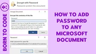 Add Password To Any Microsoft Document