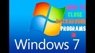 How to close background programs in window 7-How to close programs running in background in window 7