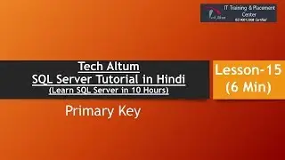 Primary Key | How to create primary key | SQL Server Tutorial in Hindi | Lesson - 15