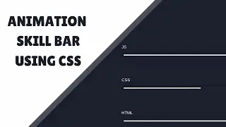 Progress Bar Using Only CSS & HTML