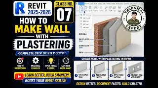 How to Add Plaster to a Wall in Revit | Create a Wall with Plaster Finish (Urdu/Hindi) Class# 06