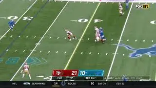 Goff Tries To Throw Between 3 Defenders Results In Pick Six