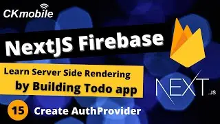 Nextjs firebase | Create CRUD app#15 create authprovider
