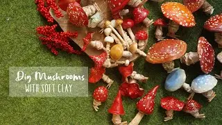 Diy Christmas Ornaments || Budget Friendly & Easy || aesthetic MUSHROOM ORNAMENTS DIY