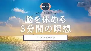 [3-minute meditation] Mindfulness meditation | 3 minutes of quiet time to relax | Cocoima | Guide...