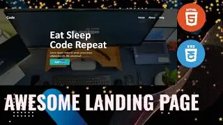 Landing Page Create html and css use