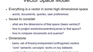IR3.2 Overview of the vector space model