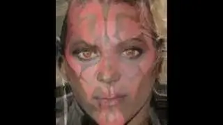 Beyonce Knowles + Darth Maul Face Morph