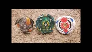 Beyblade Burst Battle: Victory Valtryek V2 Vs. Bushin Ashindra A5 Vs. Treptune T4