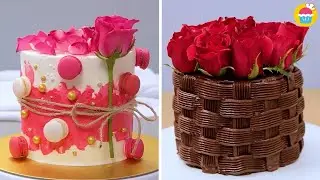 5+ Floral cake decoration ideas | Fresh Flowers Decoration #cakedecorating