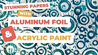 Collage papers with aluminum foil