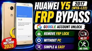 Huawei Y5 2017 (MYA-L22) FRP Bypass Without PC |Google Account Unlock New Method