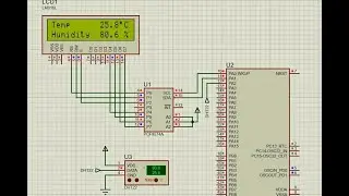 STM32 interfacing with DHT22 Temperature & Humidity sensor and I2C LCD