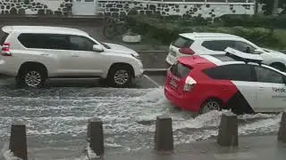 Потоп в Москве м.Фрунзенская.