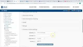 Creating small group discussions in Moodle