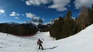 360 - Italy - SKI Sella Ronda 31 - piste Del Bosco Lupo Bianco