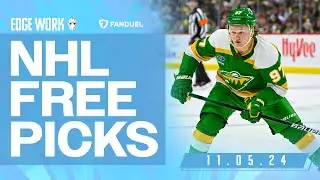 NHL PICKS AND PREDICTIONS TODAY (11/05/24) | Edge Work Presented by FanDuel