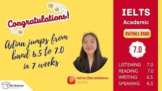 success story of Adina increasing her IELTS band from 6.5 to 7.0 within a span of 8 weeks