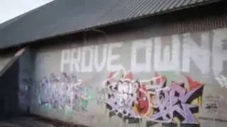 STOCK HD: Grafitti on old bulk silo building in Midland