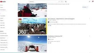 Using the YouTube Filter to find 360-degree videos