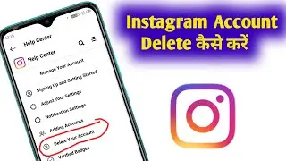 instagram account delete kaise kare